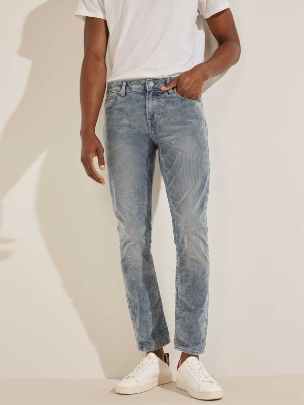Guess Chris Super Skinny Jeans Herr Blå | 265187-IXB