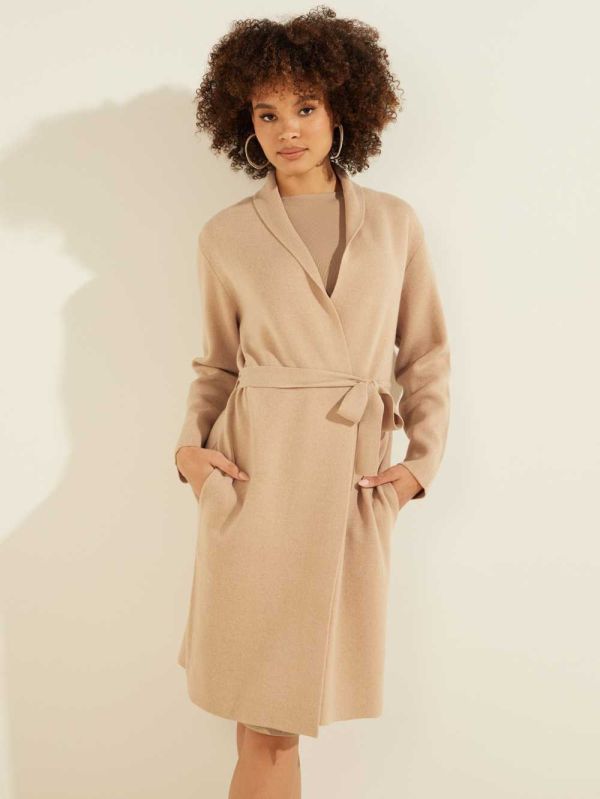 Guess Clarissa Cardigan Tröjor Dam Khaki | 260198-NRB