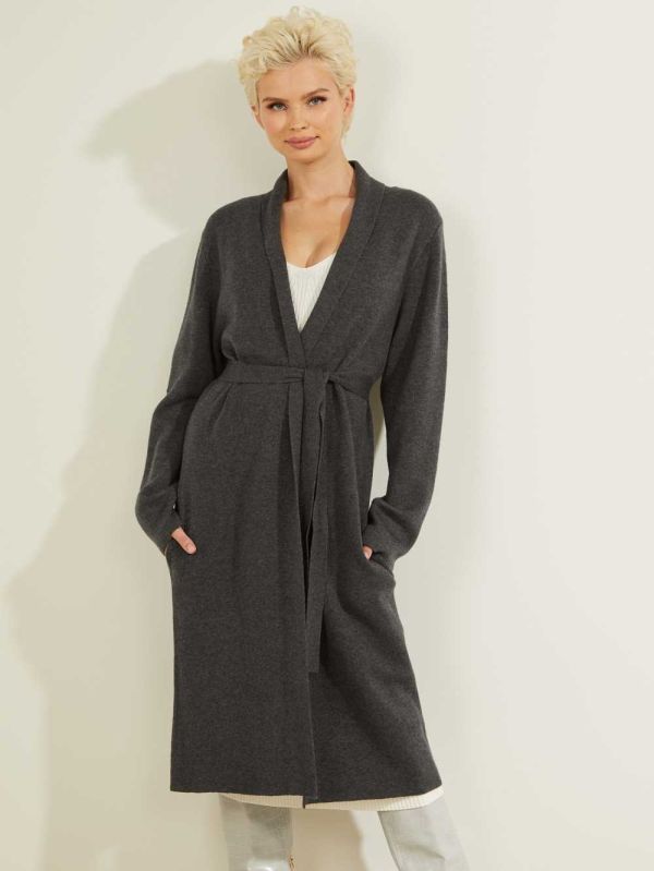 Guess Clarissa Cardigan Tröjor Dam Mörkgrå | 714062-HIQ
