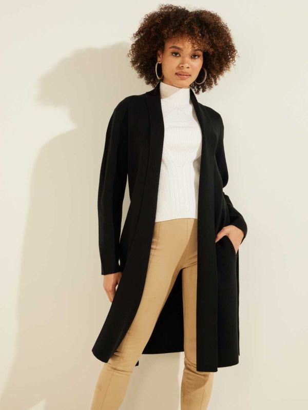 Guess Clarissa Cardigan Tröjor Dam Svarta | 875430-ZCH