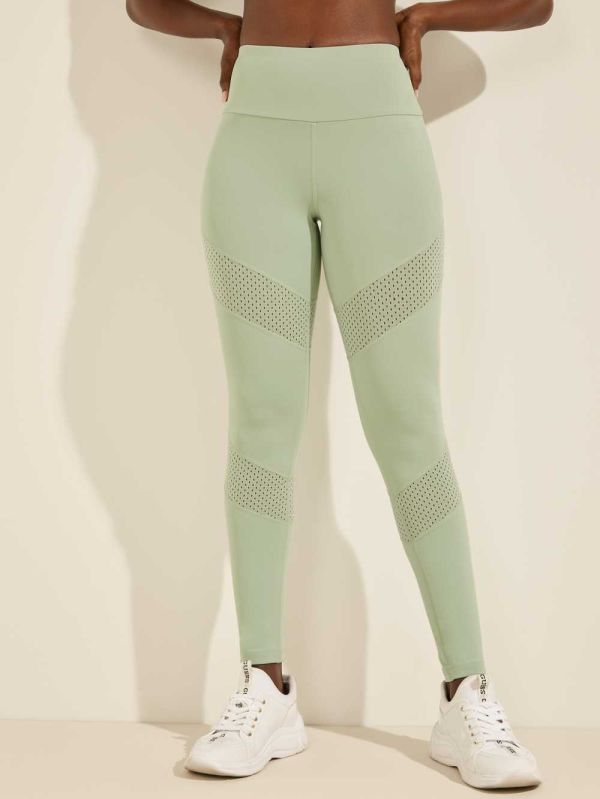 Guess Cora Leggings Dam Gröna | 192608-CNM