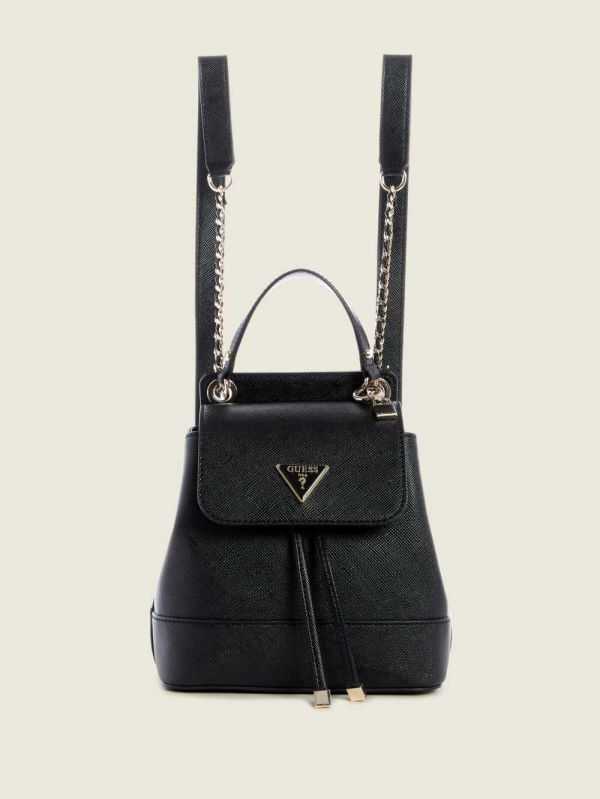Guess Cordelia Convertible Ryggsäck Dam Svarta | 497308-ZTF
