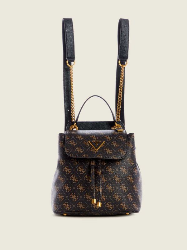 Guess Cordelia Logo Convertible Ryggsäck Dam Bruna Olika Färger | 492387-BQW