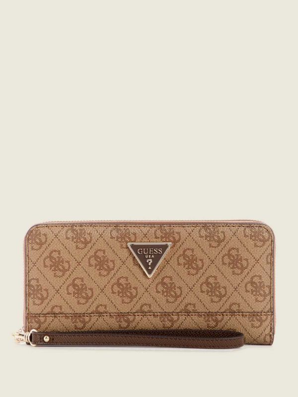 Guess Cordelia Logo Large Zip-Around Plånbok Dam Bruna | 054713-VST