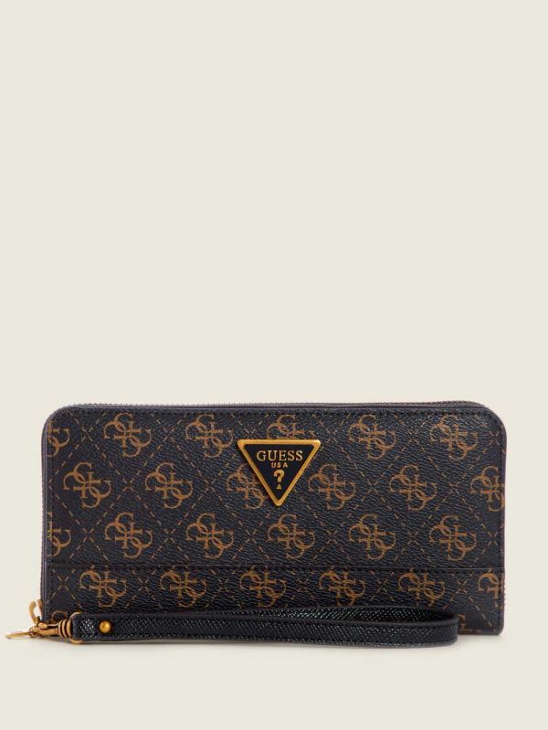 Guess Cordelia Logo Large Zip-Around Plånbok Dam Bruna Olika Färger | 942781-EHX