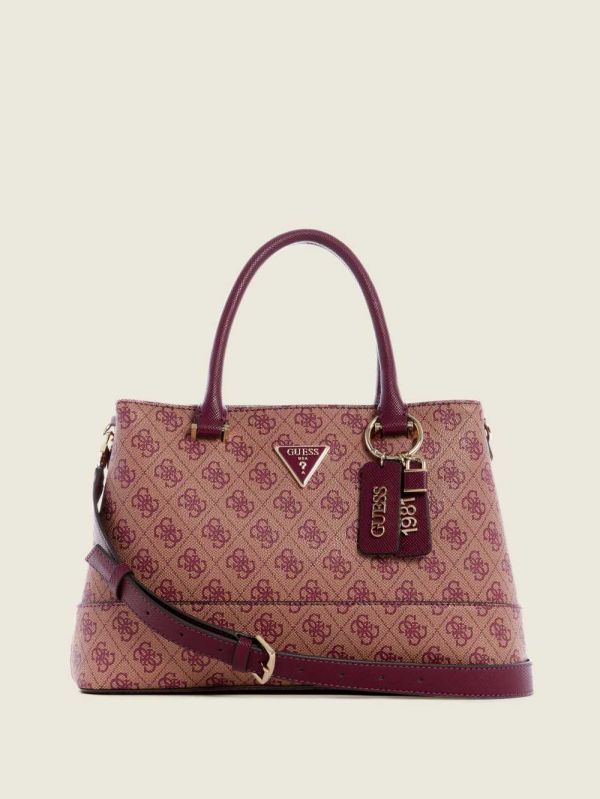 Guess Cordelia Logo Luxury Satchel Väska Dam Lila | 674098-LWA