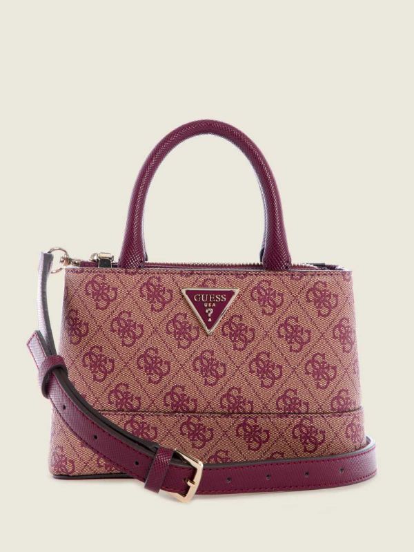 Guess Cordelia Logo Mini Satchel Väska Dam Lila | 170563-JQL