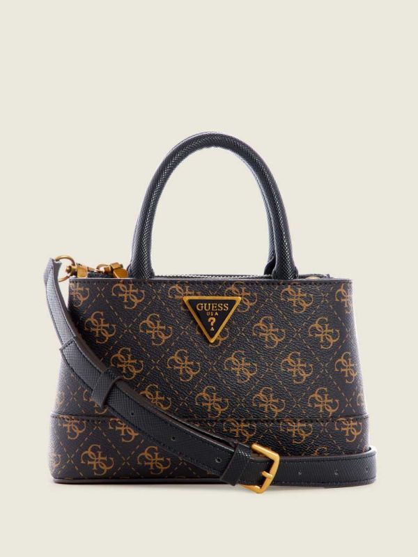 Guess Cordelia Logo Mini Satchel Väska Dam Bruna Olika Färger | 385912-IXN