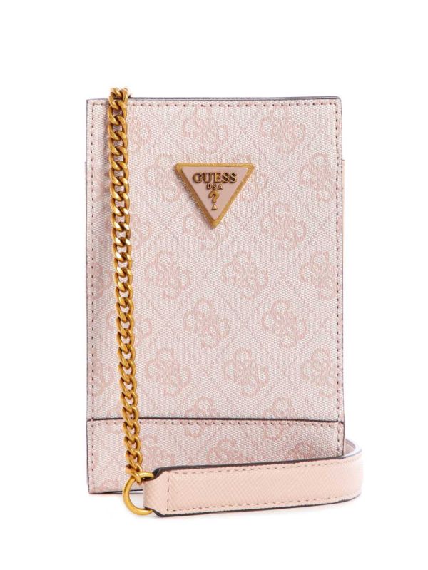 Guess Cordelia Logo Phone Case Plånbok Dam Rosa Vita | 456932-KDY
