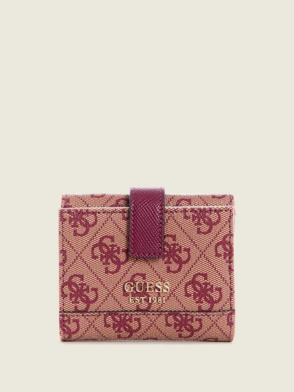 Guess Cordelia Logo Small Trifold Plånbok Dam Lila | 864319-WCN