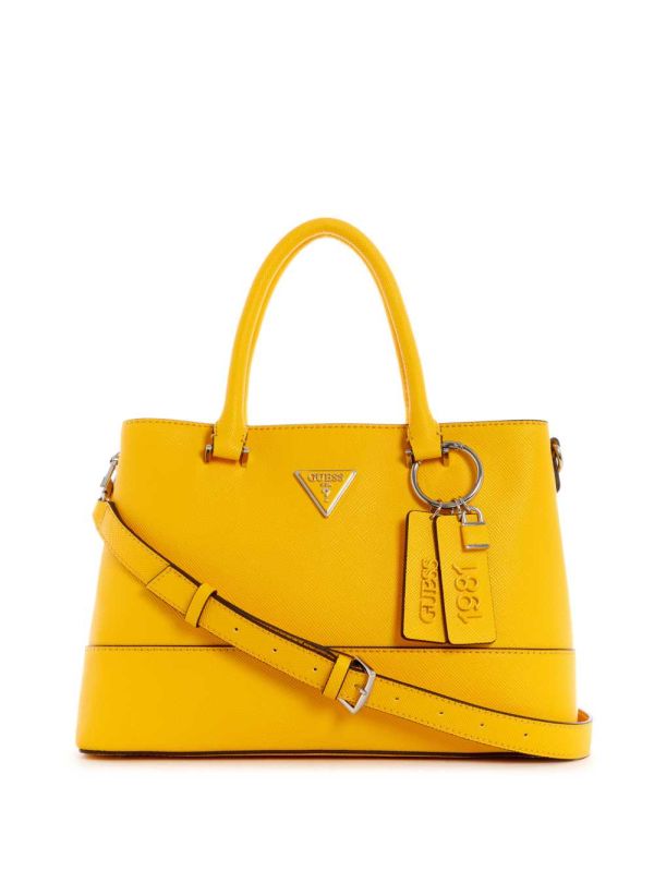 Guess Cordelia Luxury Satchel Väska Dam Blommiga Orange | 176904-PON