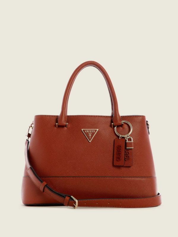 Guess Cordelia Luxury Satchel Väska Dam Bruna | 478210-RTP