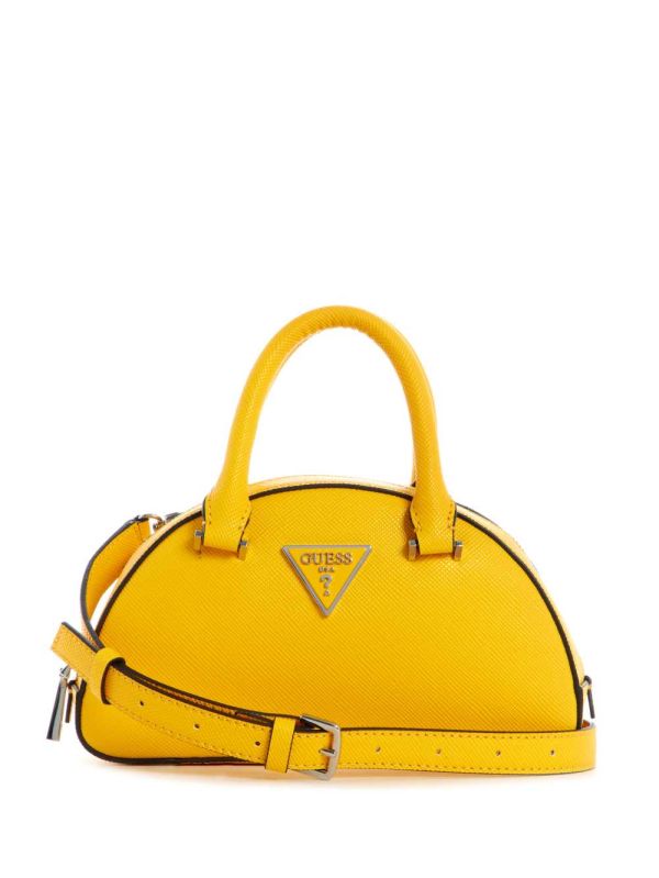 Guess Cordelia Mini Dome Satchel Väska Dam Blommiga Orange | 403526-KUO