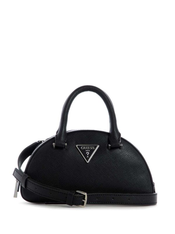 Guess Cordelia Mini Dome Satchel Väska Dam Svarta | 485792-MWG