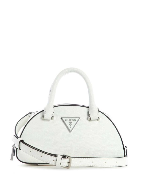 Guess Cordelia Mini Dome Satchel Väska Dam Vita | 731690-AGP