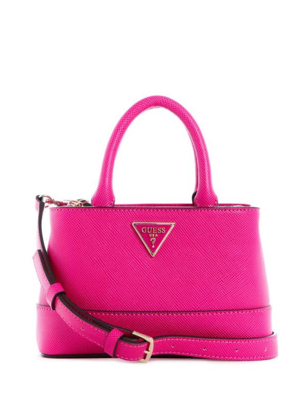 Guess Cordelia Mini Satchel Väska Dam Fuchsia | 479621-AJM
