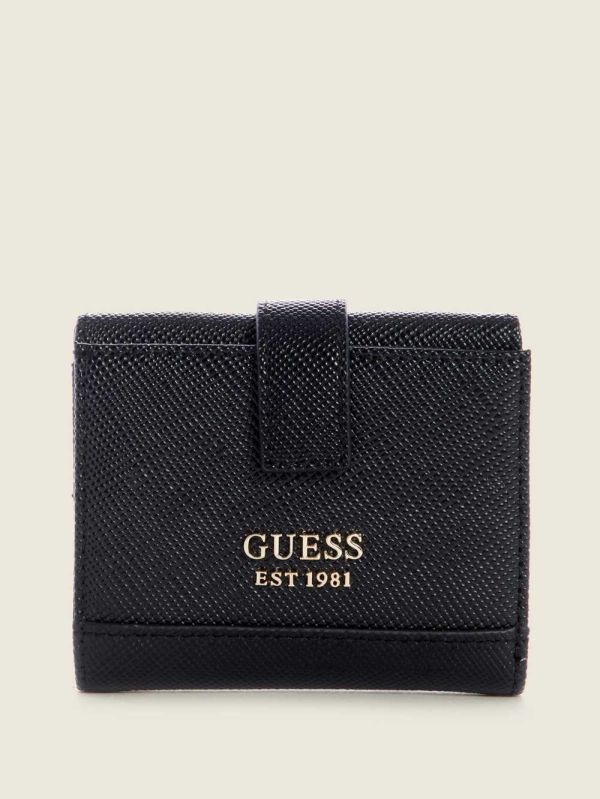 Guess Cordelia Petite Trifold Plånbok Dam Svarta | 830167-GSL