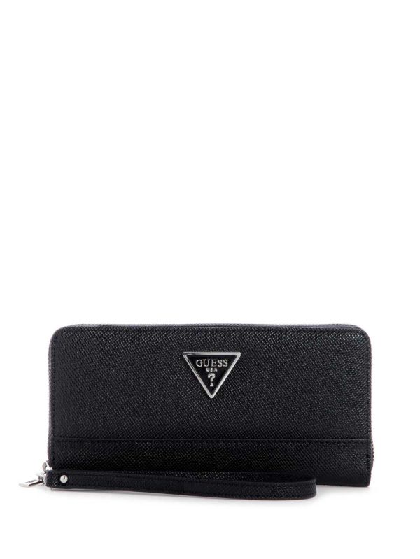 Guess Cordelia Zip-Around Plånbok Dam Svarta | 627530-DYX