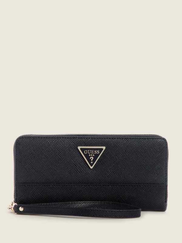 Guess Cordelia Zip-Around Plånbok Dam Svarta | 894521-CGD