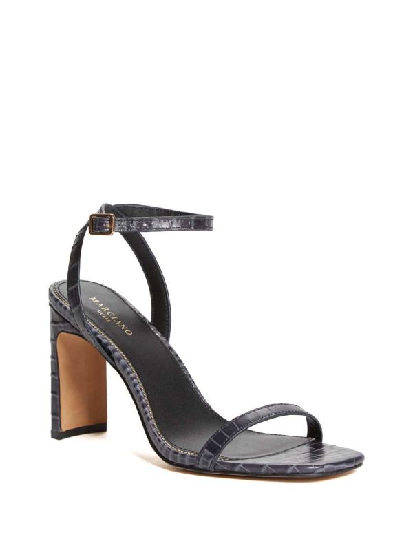 Guess Crocodile Ankle Rem Klackar Sandaler Klack Dam Blå | 128704-WRN