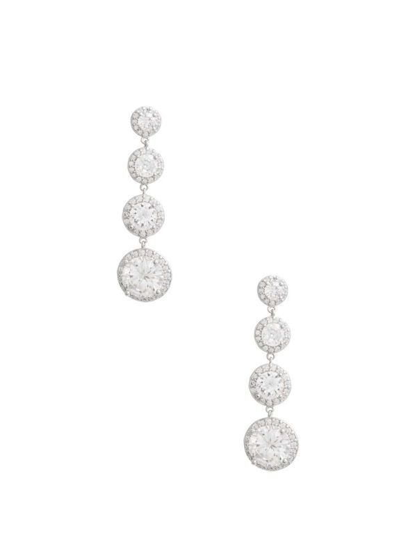Guess Cubic Zirconia Cascading Örhängen Dam Silver | 837205-CHX