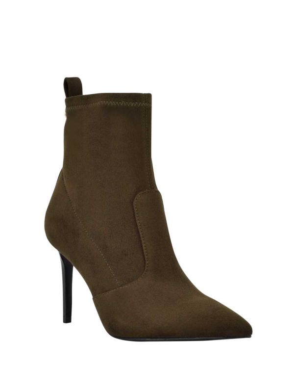 Guess Dafina Faux-Mocka Sock Kängor Dam Gröna | 120486-FAD