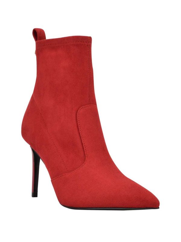 Guess Dafina Faux-Mocka Sock Kängor Dam Röda | 735604-NTK