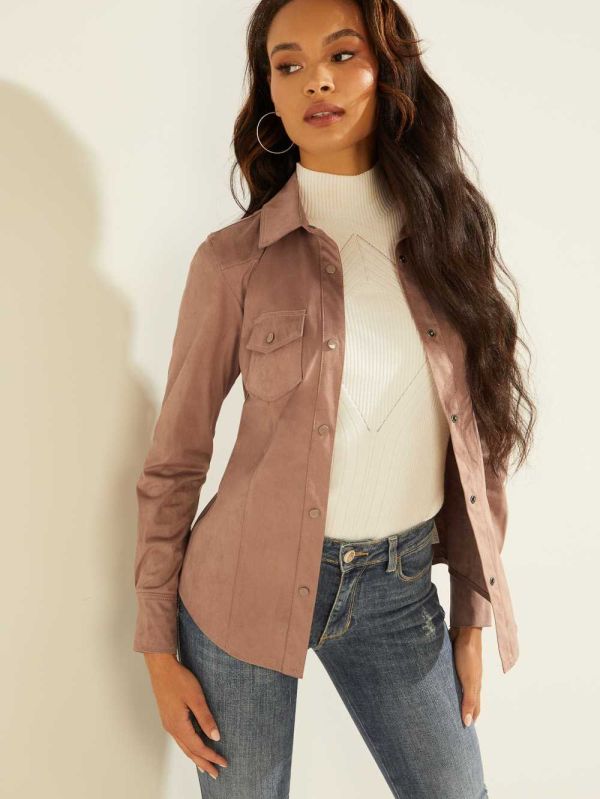 Guess Daisy Skjorta Dam Grå Rosa | 485091-CMD