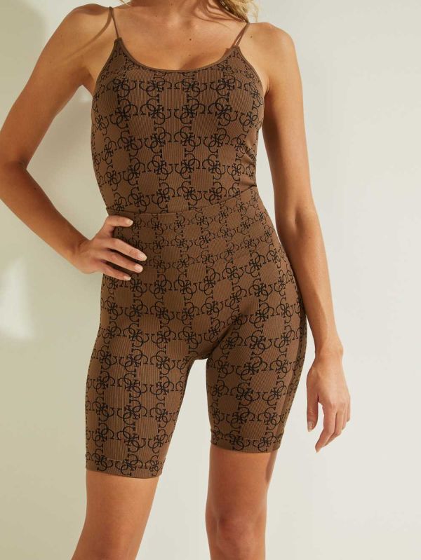 Guess Della Logo Print Shorts Dam Bruna | 715280-WKM