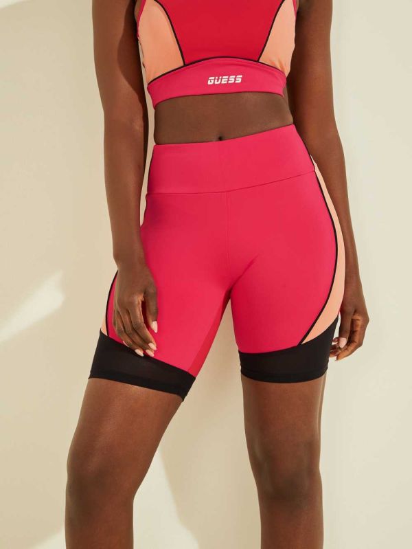 Guess Dixie Biker Shorts Dam Fuchsia | 708169-AVC