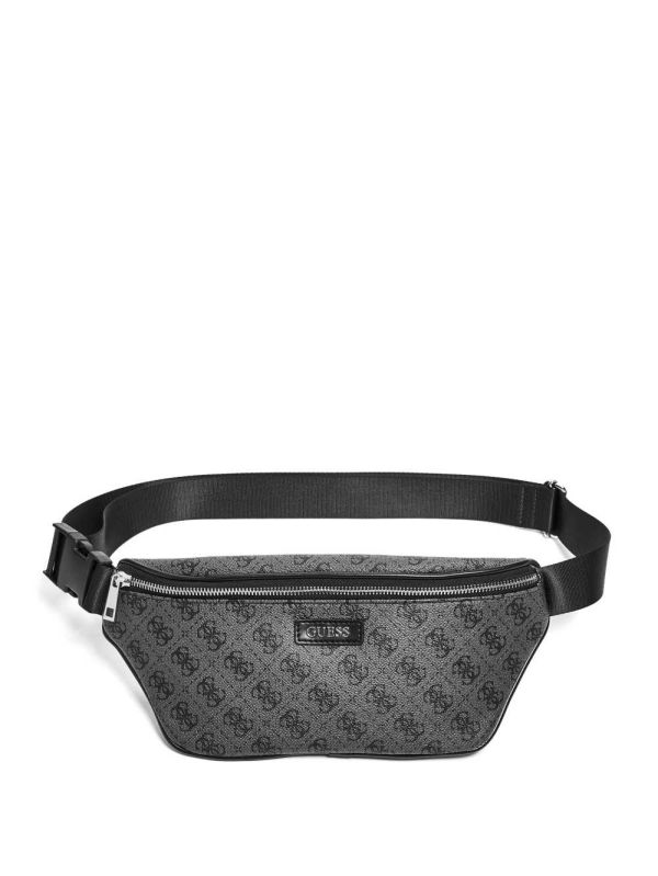 Guess Don Logo-Print Bältesväska Herr Svarta | 024631-EGX