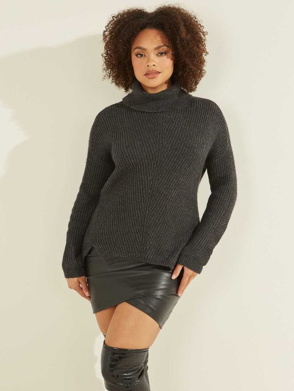 Guess Doni Turtleneck Tröjor Dam Mörkgrå | 987210-NTC