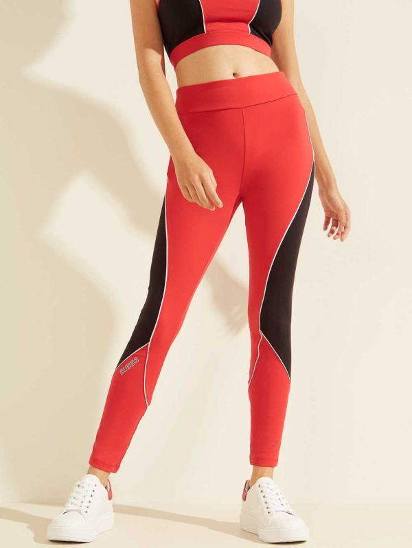 Guess Doreen Leggings Dam Röda | 165240-JCT