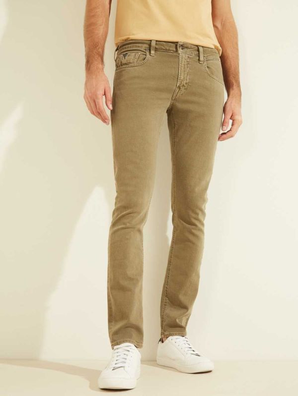 Guess Dyed Skinny Jeans Herr Gröna | 536970-RAP