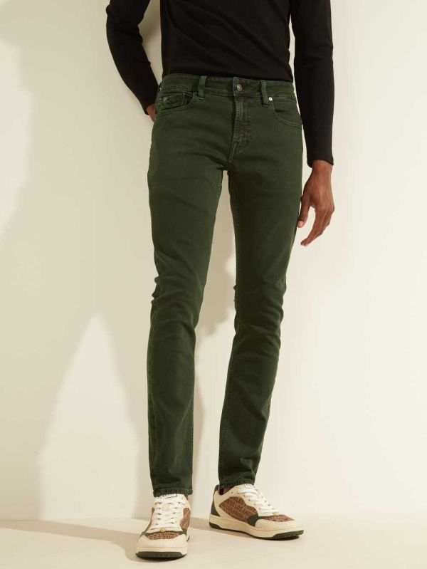 Guess Dyed Skinny Jeans Herr Gröna | 931086-RNT