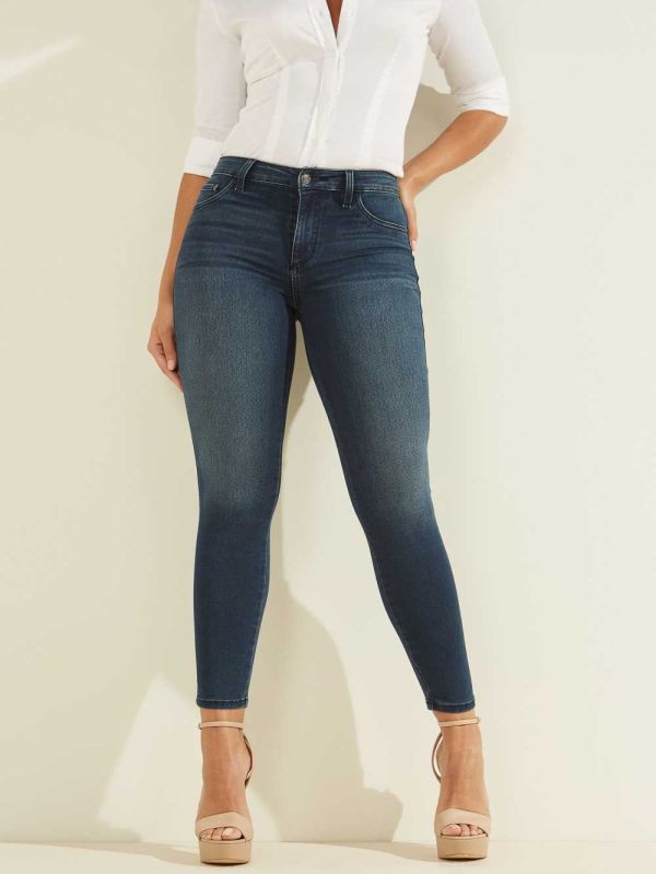 Guess Eco 1981 High-Rise Skinny Jeans Dam Tvätt | 492368-JZX