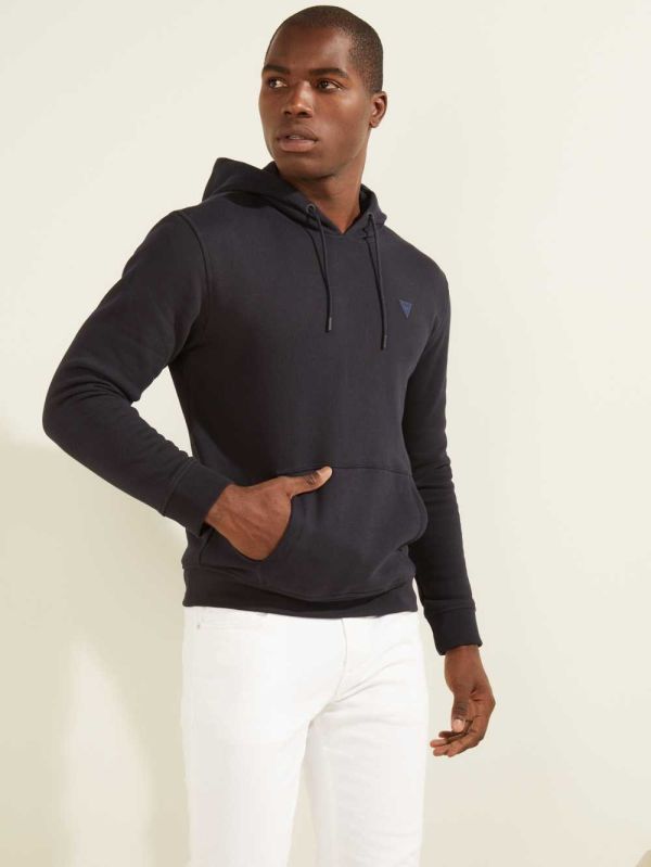 Guess Eco Aldwin Hoodie Herr Mörkblå | 210896-VHW