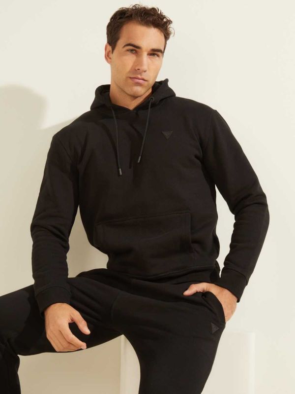 Guess Eco Aldwin Hoodie Herr Svarta | 590327-LFM