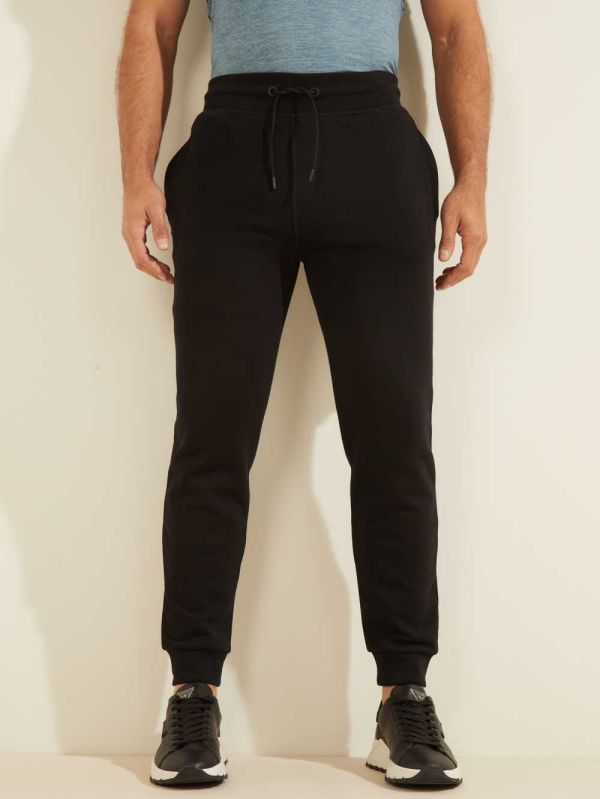 Guess Eco Aldwin Logo Byxor Herr Svarta | 037681-DYE
