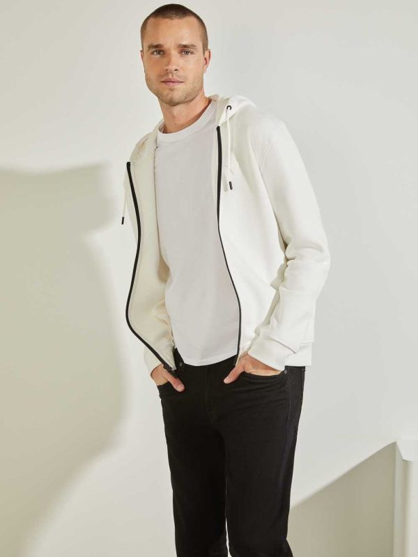 Guess Eco Aldwin Zip-Up Sweatshirt Herr Vita | 718059-MEC