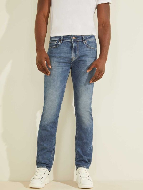 Guess Eco Angels Skinny Jeans Herr Blå Vita | 971584-ZND
