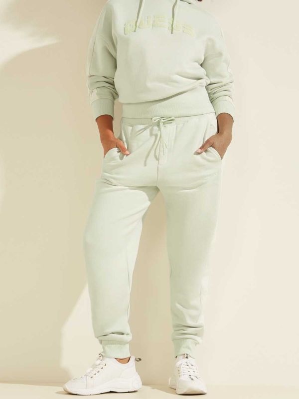 Guess Eco Annetta Contrast Mjukisbyxor Dam Gröna | 213467-NTR