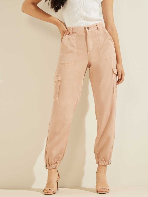Guess Eco Bowie Cargo Chino Byxor Dam Ljusolika Färger | 431560-JPN
