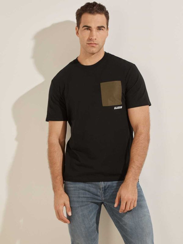Guess Eco Ewart T-shirt Herr Svarta | 032641-XPV