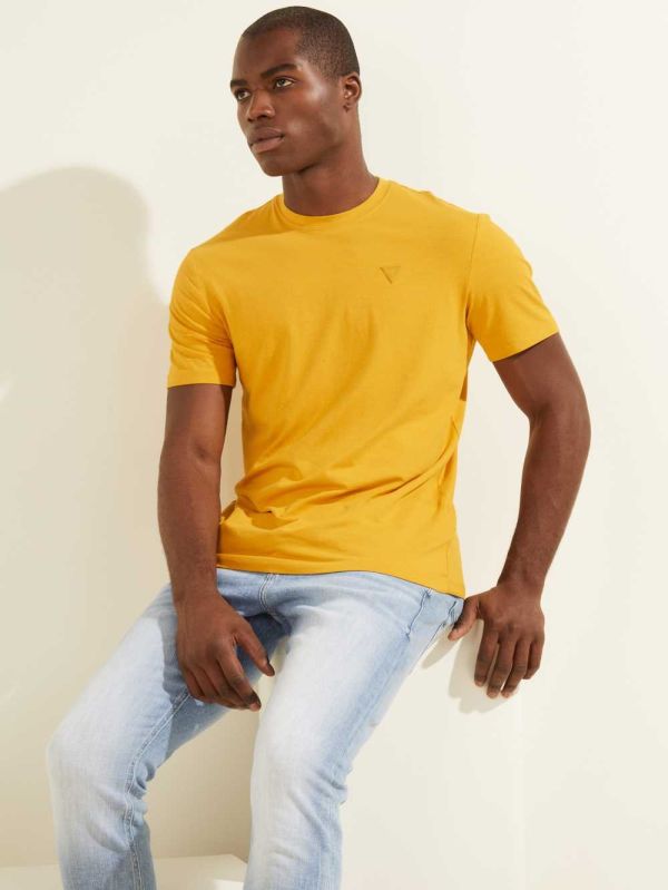 Guess Eco Hedley T-shirt Herr Guld Orange | 789134-GWD