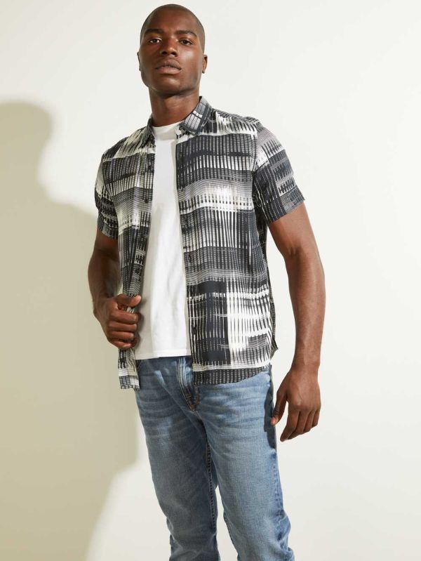 Guess Eco Interstellar Skjorta Herr Turkos | 860359-VGS