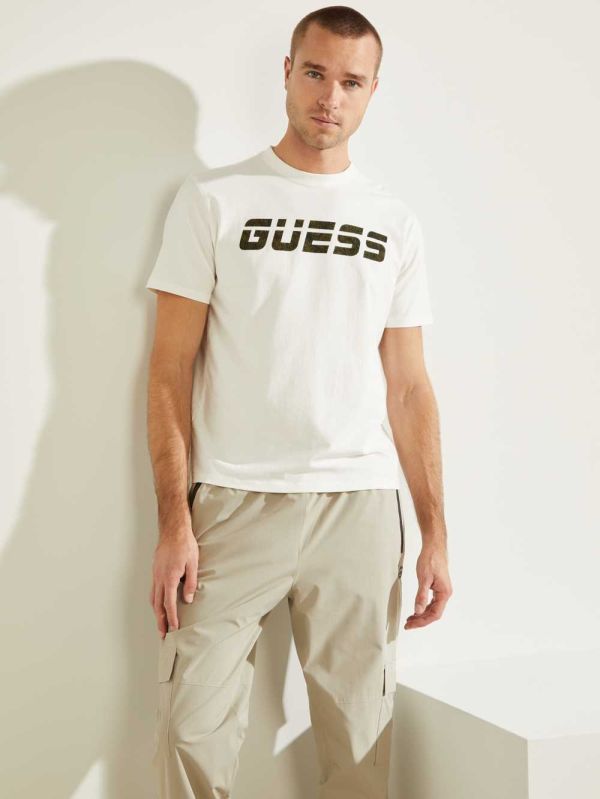 Guess Eco Jake T-shirt Herr Vita | 756493-DAL