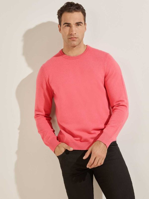 Guess Eco Liam Crew Tröjor Herr Rosa | 406723-SUQ