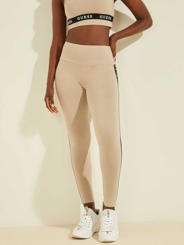 Guess Eco Logo Tape Leggings Dam Grå | 829670-TNE