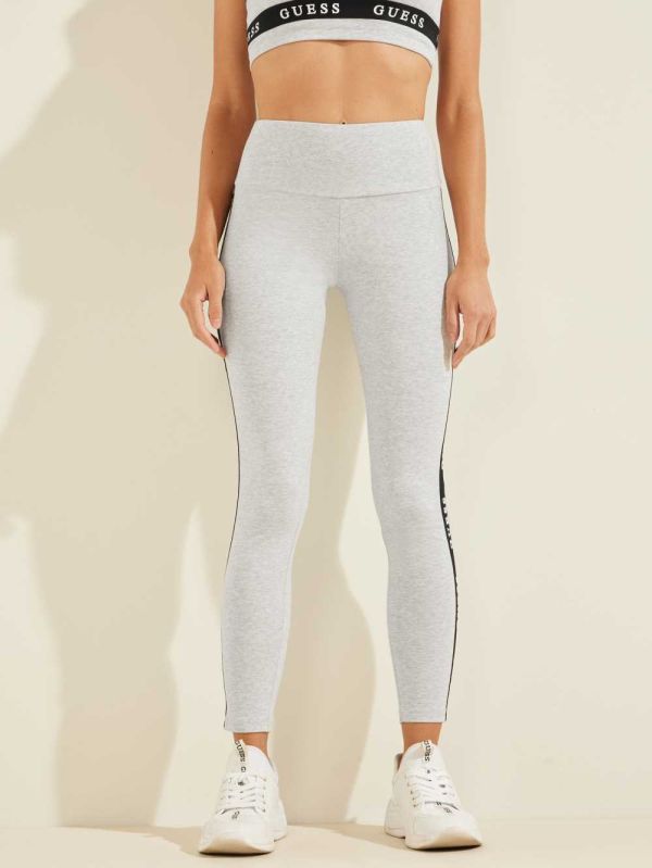 Guess Eco Logo Tape Leggings Dam Khaki | 736290-BQZ